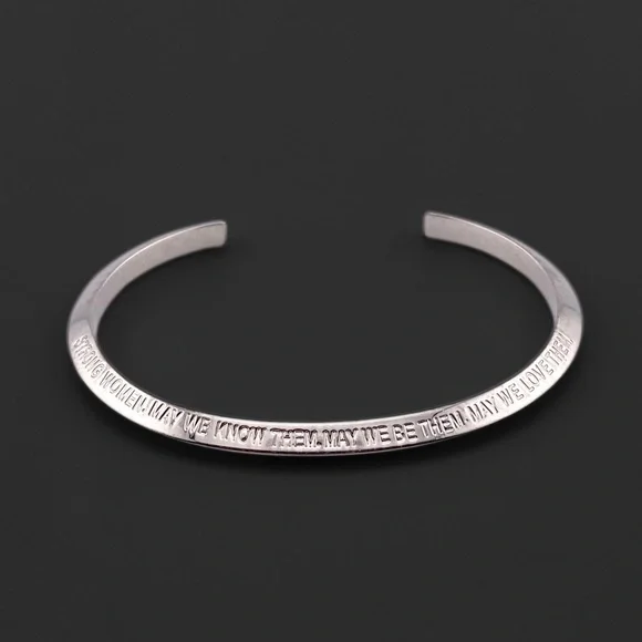 5/$20 Stella Valle Strong Women May We Know Them Silver Bracelet - Picture 1 of 12